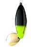 Bomber Saltwater Who Dat Rattlin Spin Spoon 2 3/4in 7/8oz Black/Chartreuse Md#: BSWWRSB3396