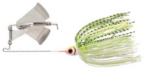 Booyah Clacker Buzzbait 1/4oz White/Chartreuse Shad Md#: BYB14-606