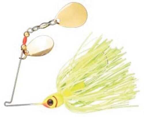 Booyah Double Colorado Spinnerbait 3/8 oz Chartreuse, Model: BYBCC38-617