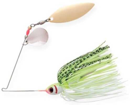 Booyah Tandem Spinnerbait 1/4oz Chartreuse White Shad Model: BYBT14-646