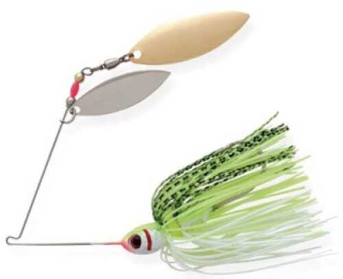 Booyah Double Willow Spinbait 1/2oz Chartreuse White Shad Md#: BYBW12-646