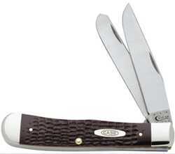 Case Cutlery 6254 SS Brown Synthetic Trapper 00019