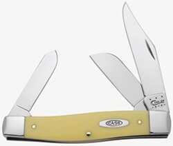 Case Cutlery Knife Yellow Handle Large Stockman Md: 203