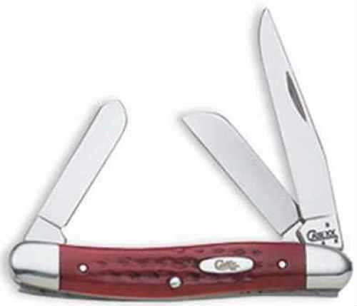 Case Cutlery STKMN 3BL 3.5" RED BONE 786