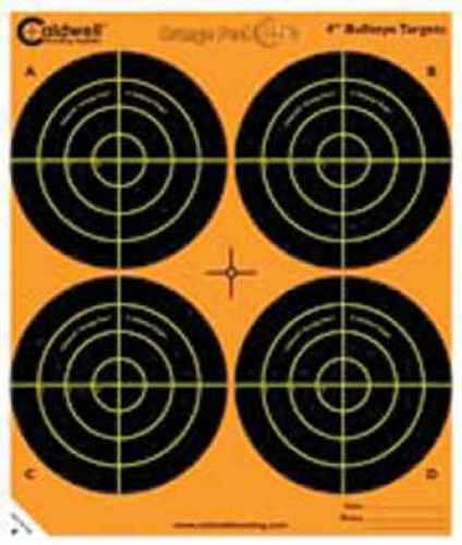 Caldwell Orange Peel Targets 4in Bulls-Eye 5-Sheets/Pack 405515