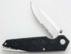 Case Cutlery Tec-X Knife Inceptra T0054.5S Black Serrat Md: 75688