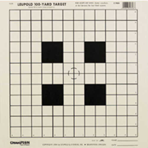 Champion Traps and Targets Paper 14"x14" 100yd Sight-In Tagboard 12pk