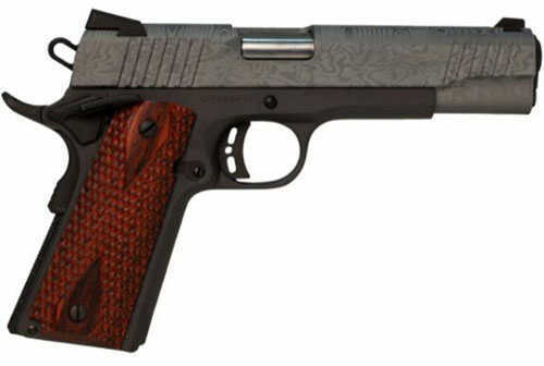 Citadel 1911 A1 Madagascar .45 ACP Semi Auto Pistol 5" Barrel 8 Rounds Redwood Grips Gray Cerakote Slide Black Frame