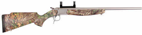 CVA SCOUT V2 Compact 243 Winchester Rifle 20" Barrel Stainless Steel Realtree Xtra Green Camo With Weaver Rail Bolt Action RifleCR4113S