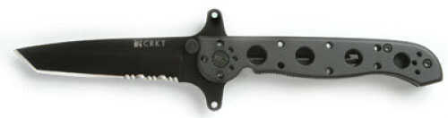 Columbia River Knife & Tool M16 Special Forces Folding AUS 8/Titanium Nitride Combo Tanto Point Dual Thumb Stud/Fl