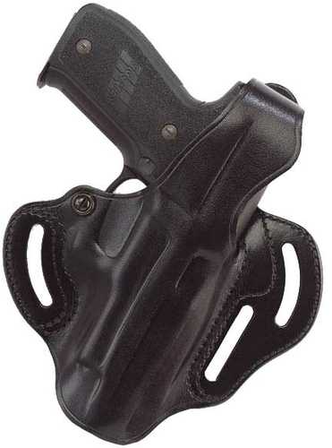 Galco Gunleather Cop 3 Slot Outside The Waistband Holster <span style="font-weight:bolder; ">Smith</span> & Wesson M&P Left Hand Leather Black
