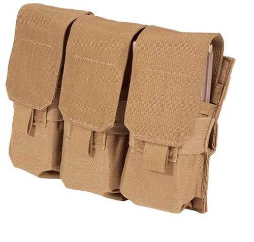 Blackhawk AR-15 Strike Triple Mag Pouch Holds 6 Coyote Tan Nylon