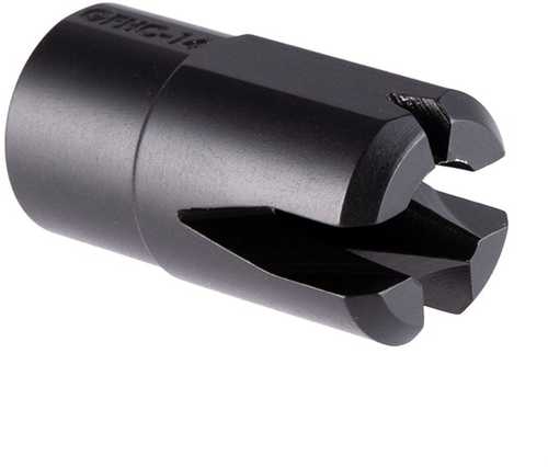 Jmac Customs Llc G36 Flash Hider Compensator 14 Micro 14-1 LH Threads Black Nitride Stainless Steel Model: GFHC-14-M