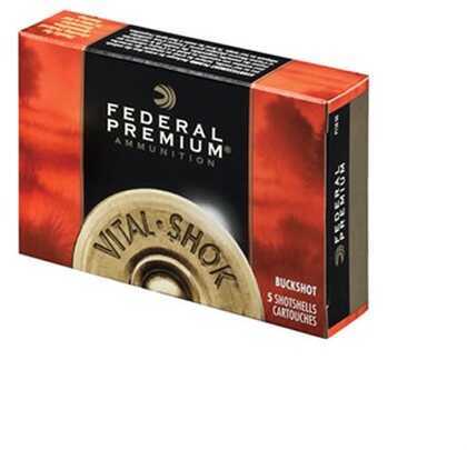 20 Ga Lead-3 Buck Pellets 2-3/4" 5 Rds Federal Shotgun Ammo-img-0