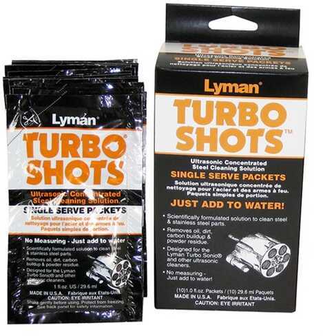Lyman Turbo Shots Single Serve Ultrasonic Case Cleaning Solution 10 Pack Steel 7631738