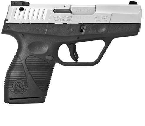 Taurus PT 740 Slim 40 S&W 6 + 1 Rounds 3.2" Barrel Stainless Steel Semi-Auto Pistol 1740039