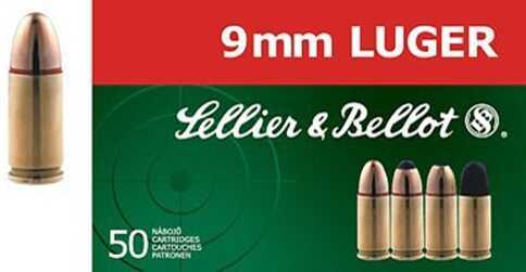9mm Luger 50 Rounds Ammunition Sellier & Bellot 140 Grain Full Metal Jacket