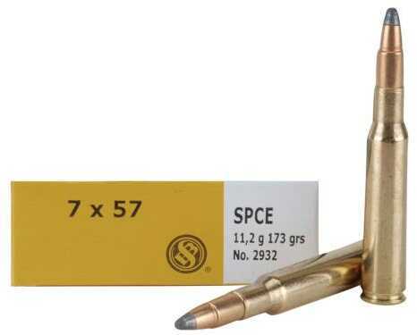 7x57mm Mauser 20 Rounds Ammunition Sellier & Bellot 173 Grain Soft Point