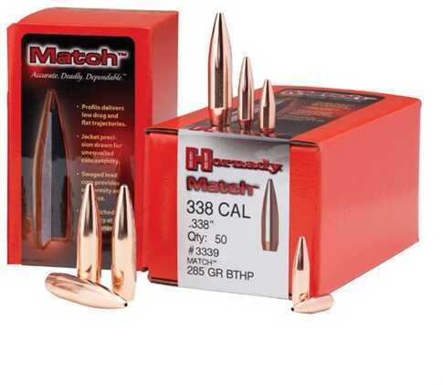 Hornady 338 Caliber Bullets .338 285 Grains BTHP Match/50 3339