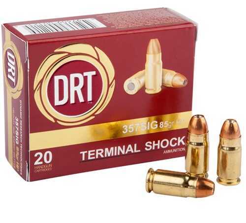 357 Sig 20 Rounds Ammunition Dynamic Research Technologies 85 Grain Hollow Point