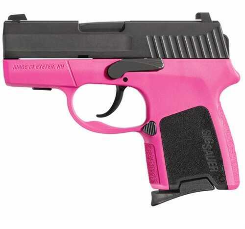 Sig Sauer Semi Auto Pistol 380 ACP 2.9" Barrel 6 Round Polymer Frame Night Sights Pink/Black Grip 290RS-380-PNK