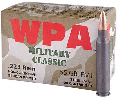 223 Remington 20 Rounds Ammunition Wolf Performance Ammo 55 Grain Hollow Point