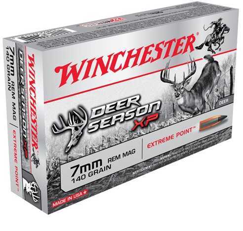 Winchester Deer Season XP 7mm Remington Mag 140 Grain Extreme Point/Polymer Tip Ammunition, 20 Per B