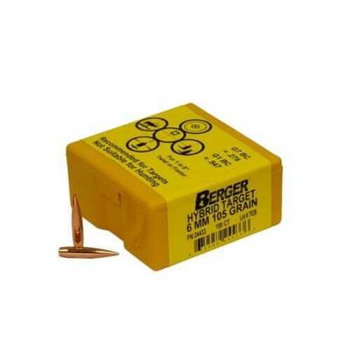 Berger Bullets Match Hybrid Target 6mm 105 Grains 100/Box