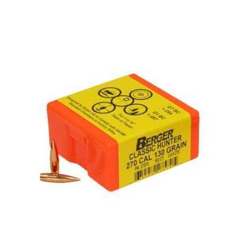 Berger Match Grade Classic Hunter 270 Caliber 130 Grains 100/Bx