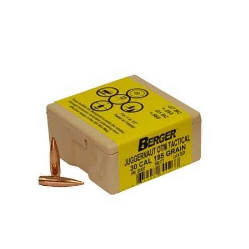 Berger Bullets Tactical 30 Caliber 185 Grain Juggernaut Open Tip Match Reloading 100 Per Box Md: BB