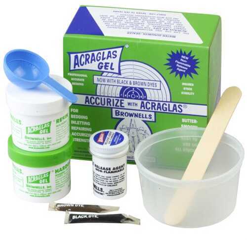 Cascade Industry Brownells Acraglas Gel 4oz Kit, Non-Flammable