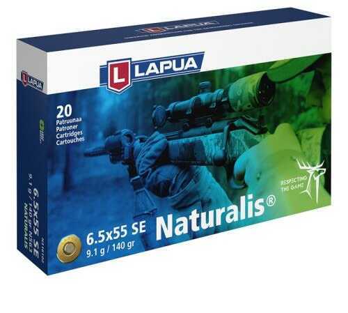 6.5X55mm 20 Rounds Ammunition Lapua 140 Grain Solid