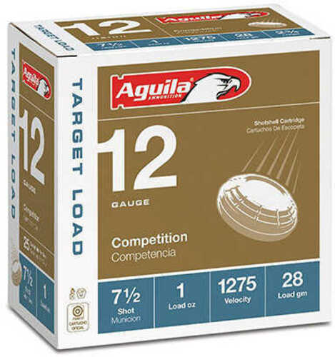 12 Gauge 25 Rounds Ammunition Aguila 2 3/4" 1 oz Target #7 1/2