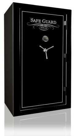 Champion Safe Guard Deluxe Home and Fire 28 Gun Safe- Black