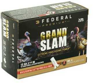 Click to see larger image. 12 Gauge 10 Rounds Ammunition Federal Cartridge 3 1/2" 2 oz Lead #4