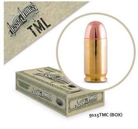 9mm Luger 50 Rounds Ammunition Cascade Industry 115 Grain TMC