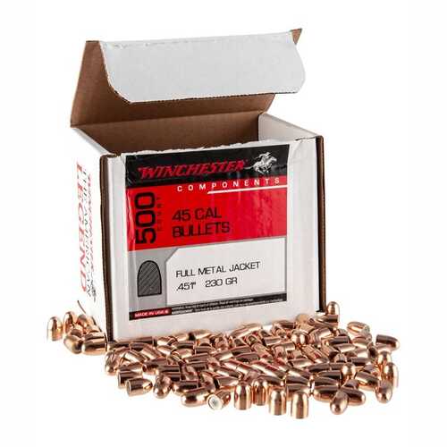 Winchester Bullets .45 230 Gr. FMJ 500Bx