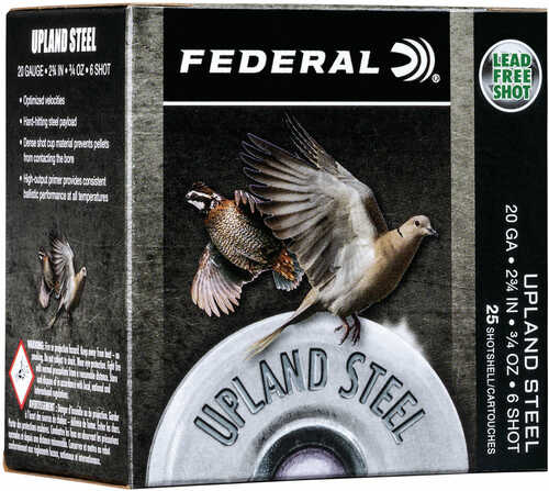 20 Ga Steel-6 7/8 oz 2-3/4" 25 Rds Federal Shotgun Ammo-img-0