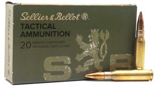 7.62 NATO 20 Rounds Ammunition Sellier & Bellot 147 Grain Full Metal Jacket