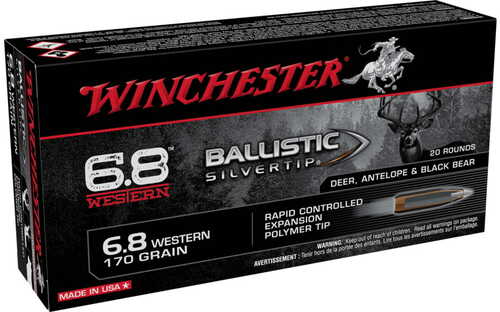 Winchester 6.8 Western 170gr Ballistic Silvertip 20/box