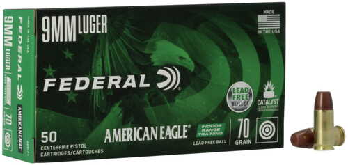 Federal 9mm Luger 70gr Lead Free Fmj 50/box