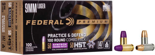 Federal 9mm Luger 147 Grain Hst/syntech 100 Round