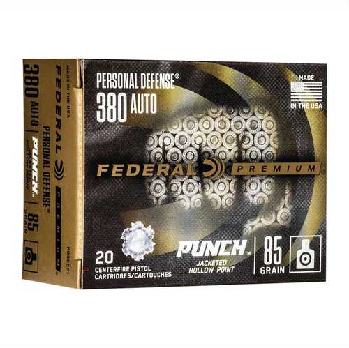 Federal Premium 380 Auto Punch Jhp 85gr 20/bx