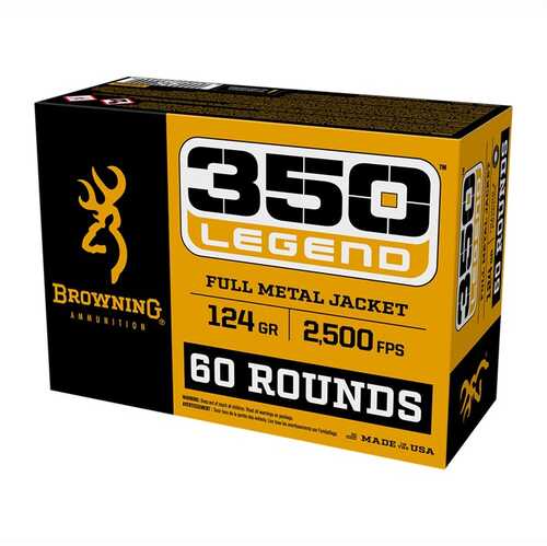 350 Legend 124Gr Full Metal Jacket Ammo 20 Round