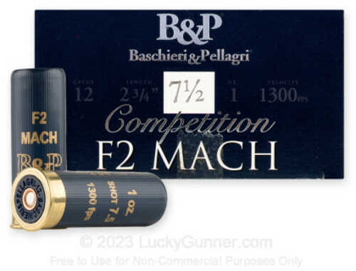 Baschieri & Pellagri 12 Gauge 2-3/4'' 1oz #7.5 Steel 250/case