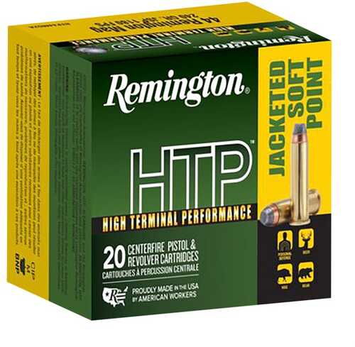 44 Remington Magnum 240Gr Jacketed Soft Point HTP 25/Box