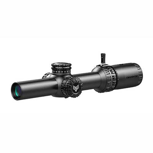 1-8x24mm SFP Green Guerrilla Dot MOA Reticle Black