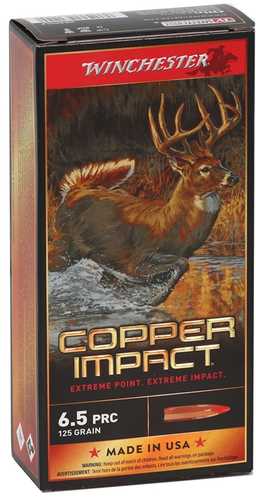 Winchester Copper Impact 6.5 PRC 125 Gr Ammo - 20 Rounds for Hunting Performance