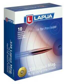 338 Lapua Magnum 10 Rounds Ammunition 250 Grain Hollow Point