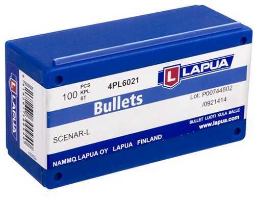 Lapua Scenar-L 69 Grain 22 Caliber Open Tip Match Reloading Bullets, 100 Per Box Md: 4Pl5015